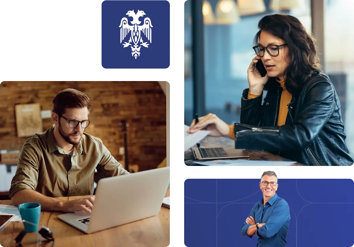 Alunos estudando inglês com atenção enquanto conversam e digitam no notebook.